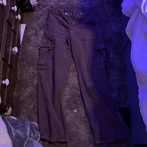 brown cargo jeans